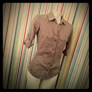 Standard James Perse Brown Shirt Size 2